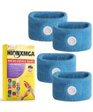 Motion Sickness Bands - Acupressure Nausea Wristbands for Natural Relief - Blue (2 Pair) - Buy Online on GoSupps.com