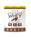Designer Wellness Designer Whey Natural Protein Powder with Probiotics, Fiber, and B-Vitamins - Gluten-Free Gourmet Chocolate 2 lb - Buy Online on GoSupps.com