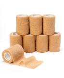 Self Adhesive Bandage Tape (3 Inches X 5 Yards)  8 Pack Elastic Cohesive Bandage Medical Wrap for First Aid  Sports  Wrist & Ankle 8 Rolls (Pack of 1) - Buy Online on GoSupps.com