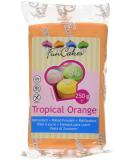 FunCakes Tropical Orange Fondant - 250g Pack for Cake Decorating | Premium Edible Icing for International Shipping - Buy Online on GoSupps.com