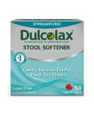 Dulcolax Stool Softener Liquid Gel Capsules (50ct) - 100mg Docusate Sodium for Gentle Relief - Buy Online on GoSupps.com