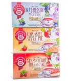 Teekanne Sweeteas Set of 3 - Strawberry Cheesecake Blueberry Muffin & Caramel Apple Pie | 121g - Premium International Shipping - Buy Online on GoSupps.com
