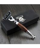 Haryali London 3 Blade Safety Razor | Hand Assembled Maroon Antique Handle for Men Perfect for Beard & Mustache Grooming - Buy Online on GoSupps.com