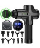 Cotsoco Massage Gun - Quiet Deep Tissue Muscle Massager for Back Neck & Shoulders | 10 Heads 30 Speeds - Carbon - Buy Online on GoSupps.com