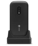 Doro 6040 Unlocked Dual SIM Clamshell Big Button Phone for Seniors | 2.8 Screen, GPS, Cradle Included (Black) UK & Irish Version - Buy Online on GoSupps.com