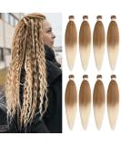 Xtrend 8 packs Ombre Blonde Braiding Hair Pre Stretched Ez Braiding Hair Soft Yaki Texture Synthetic Braiding Hair for Box Braids Hair Not Itchy Hot Water Setting Braids Hair 27613# 30 Inch (Pack of 8) 27613# - Buy Online on GoSupps.com