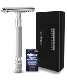 Utopia Care Double Edge Safety Razor with 10 Stainless Steel Blades Reusable Razor for Men & Women | Best Shaving Solution - Buy Online on GoSupps.com