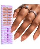 BTArtbox Medium Press On Nails - Soft Gel Almond Tips | Natural Base Color & Strong Adhesion for Perfect Short Nail Extensions - Buy Online on GoSupps.com