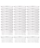 Cinaci 30 Pack Silver Metal Hair Side Combs with 20 Teeth - DIY Decorative French Headpieces for Women & Girls - Wedding & Craft Accessories - Buy Online on GoSupps.com