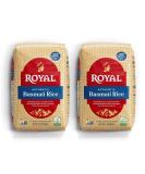 Royal - Naturally Aged Authentic Long Grain Indian White Basmati Rice, 2 lb (Pack of 2) - Buy Online on GoSupps.com