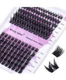 Cluster Eyelash Extensions - D Curl Mixed Individual Lashes 0.07mm 12-16mm | Soft Fluffy DIY Lash Extensions - Wendy Lash Clusters - Buy Online on GoSupps.com
