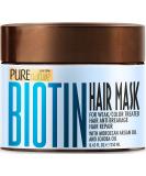 Biotin Hair Mask - Hydrating Treatment for Dry and Damaged Hair - Deep Conditioner Growth Treatment with Keratin, Collagen and Moroccan Argan Oil - Intense Moisture for Split Ends - Buy Online on GoSupps.com