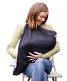 Mamascarf Nursing Cover - Lightweight 100% Cotton (Black) - Buy Online on GoSupps.com