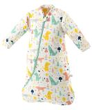 Kids Baby Sleeping Bag 3.5 Tog with Long Sleeves | Winter Animal Wolf Design | Cotton Toddler Sleeper Swaddle | Double Zipper Baby Grow Bag 12-24 Months - Buy Online on GoSupps.com