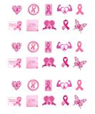 30 Stand Up Breast Cancer Awareness Edible Wafer Paper Cake Toppers Decorations - Buy Online on GoSupps.com
