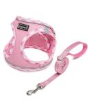 Doramio Dog Harness for Small Dogs - Reflective Breathable Anti-Pull | Includes Leash & Step-In Design | Cat Harness Available (Pink M) - Buy Online on GoSupps.com