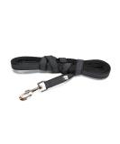IDC Color & Gray Rubberized Dog Leash - 14mm x 5m with Loop | Durable Black-Gray Design | International Shipping Available - Buy Online on GoSupps.com