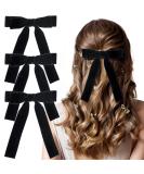 HINZIC Velvet Hair Bow Clips - 3Pcs Black Hair Bows for Women, Girls, Teens - Buy Online on GoSupps.com