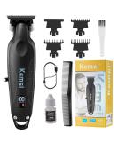 KEMEI 2293 Professional Hair & Beard Trimmer - Zero Gapped T-Blade Clippers for Men - Cordless & Rechargeable Hair Clippers for Barbers - Buy Online on GoSupps.com
