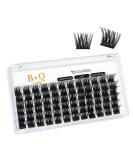 Buy 72 PCs DIY Individual Eyelashes | Reusable Wispy Fluffy Eyelash Extensions for Beginners - B & Q Eyelash Brushes (B16 D-12mm) - Buy Online on GoSupps.com