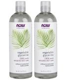 NOW Solutions Vegetable Glycerine 16 Fl Oz - Pack of 2 | 100% Pure & Natural Glycerin - Buy Online on GoSupps.com
