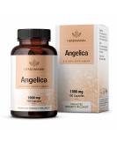 HERBAMAMA Angelica Capsules - Digestive Health, Heart & Blood Circulation Herbal Supplement - Stress Support & PMS Relief for Women w/ Dong Quai Root - Gluten Free, Vegan, Non-GMO - 1000mg 100 Caps - Buy Online on GoSupps.com