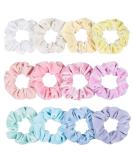 Whaline Macaron Theme Big Velvet Hair Scrunchies - 12 Ice Cream Colors for Girls & Women - Buy Online on GoSupps.com
