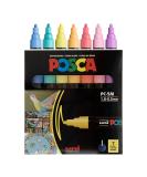 7 Pastel Posca Paint Markers, 5M Medium Posca Markers with Reversible Tips, Posca Marker Set of Acrylic Paint Pens | Posca Pens for Art Supplies, Fabric Paint, Fabric Markers, Paint Pen, Art Markers Multicolor Single Item - Buy Online on GoSupps.com