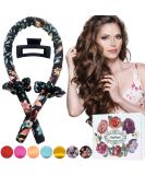 Kaition Heatless Curlers | Dreamy Curls Overnight | Non-Slip Silk Hair Curling Band | DIY Long Hair Styling Set (Floral Black) - Buy Online on GoSupps.com
