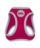 DDOXX Air Mesh Breast Harness for Small to Medium Dogs - Reflective Step-In Design | Multiple Colors | Ideal for Cats & Puppies | Size M (Chest 38-43 cm) - Pink - Buy Online on GoSupps.com