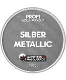 Monstersn Masquerade Silver Metallic Aqua Schminke 30G | Water-Based Face & Body Makeup for Kids | Theater Makeup & Costume Color - Buy Online on GoSupps.com