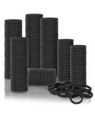 Ansnbo 120PCS Black Seamless Thick Hair Ties - Elastic Ponytail Holder for Women - Buy Online on GoSupps.com