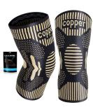 2 Pack Copper Knee Support for Women/Men - Knee Brace Compression Sleeve Best Knee Sleeves Supports for Arthritis Meniscus Tear Knee Joint Pain MCL ACL Running Sports 3XL Copper (Pack of 2) - Buy Online on GoSupps.com