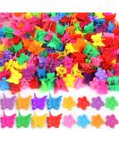 YGDZ 200pcs Small Claw Cute Flower Butterfly Hair Clips for Baby Girls - 8 Assorted Colors - Buy Online on GoSupps.com