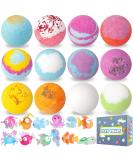 12 Organic Surprise Toy Bath Bombs for Kids - Perfect Birthday Gift for Boys & Girls | OceanFish - Buy Online on GoSupps.com