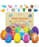 Kids Bath Bombs with Toys Inside - 12Pcs Colorful Fizz Balls, Handmade and Safe for Girls & Boys - Perfect for Birthday, Easter, Christmas Gifts - Buy Online on GoSupps.com