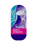 Gillette Venus Extra Smooth Swirl Women's Razor with Moisture Strip - Safe & Smooth Shaving + 1 Blade Included - International Shipping Available - Buy Online on GoSupps.com