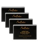 SheaMoisture African Black Soap Bar for Oily Skin | 3.5 oz (Pack of 4) - Paraben Free Facial Cleanser - Buy Online on GoSupps.com