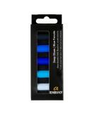Rembrandt Soft Pastel Micro Set - 5 Half Sticks in Deep Blues - Buy Online on GoSupps.com