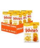 Whisps Cheddar Cheese Crisps - Keto 22g Protein Snack, Low Carb, Gluten & Sugar Free, All Natural 2.12oz Cheese Packs (Pack of 6) - Buy Online on GoSupps.com