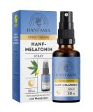 Hanfama Hemp & Melatonin Spray - Sugar-Free Vegan Sleep Aid for Faster Sleep | 0.5mg Melatonin | 30ml for 300 Relaxed Nights - Buy Online on GoSupps.com