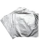 Imitation Leaf for Gilding Crafting, Silver Imitation Sheets for Art, Furniture Decoration, Arts Project Resin Jewelry Making, Nail Art, Silver Foil Flakes Metallic Leaf 5.5 by 5.5 Inches (100pcs) - Buy Online on GoSupps.com