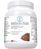 BodyFuel Brown Rice Protein Powder with Chicory, Green Tea & Guarana Extract 500g | Vegan & Hypoallergenic Complementary Supplements - Buy Online on GoSupps.com