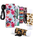 6-Pack Compact Clip-On Chapstick Holder Keychain - Neoprene Lip Balm Sleeve in 6 Colors for Women on the Go - Buy Online on GoSupps.com