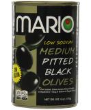 Mario Camacho Foods Low Sodium Black Olives - 6.0oz Medium Pitted, Pack of 12 - Buy Online on GoSupps.com