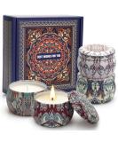Fragrance Candles Gift Set for Women - 4 Pack Natural Soy Wax Aromatherapy - Perfect Valentine's Day Gift for Relaxation & Stress Relief - Buy Online on GoSupps.com