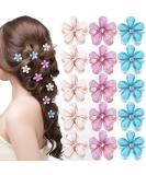 15 PCS Mini Pearl Claw Clips with Daisy Flower for Women and Girls - Pink Purple Blue Color - Cute Hair Accessories (0.83x0.83x0.79 Inch) - Buy Online on GoSupps.com