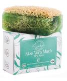Aloe Vera Soap with Loofah - Natural Exfoliating Loofah Soap Bar - Smells Like Fresh Floral Citrus - Handmade with Aloe Vera  Jojoba Oil  Witch Hazel - Face & Body Scrub Bar  4.40 oz - 125 gr  - Buy Online on GoSupps.com