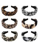 Belle vous hair band Leopard pattern -wide upper part -cross knot hair band ladies -turban headband girls (6 -pack) Knoted elastic bohemian hair band hair straps women -6 designs - Buy Online on GoSupps.com