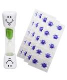 Smile Toothbrush Timer & 40 Disclosing Tablets - Dental Hygiene Kit (Green) - Buy Online on GoSupps.com